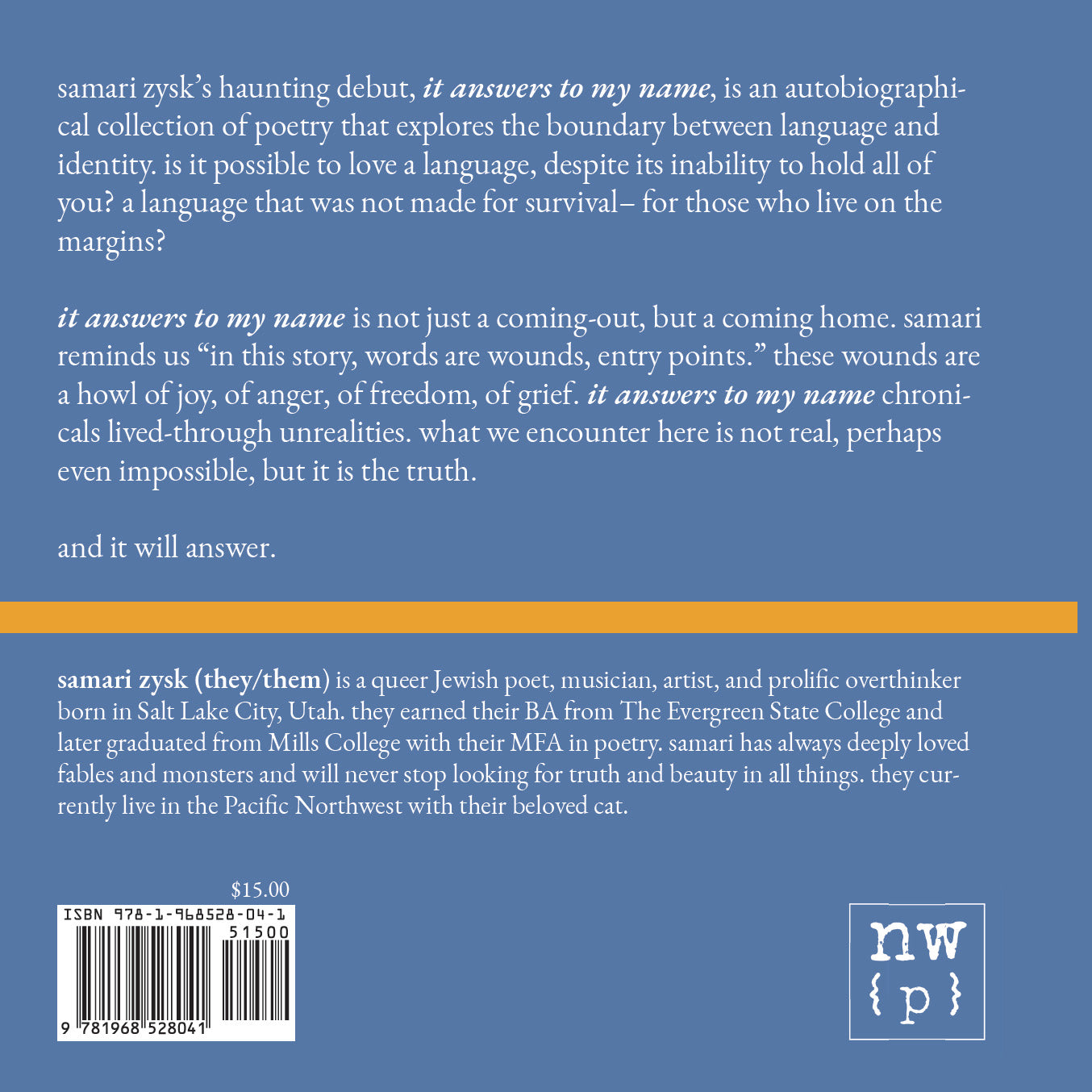 preorder - it answers to my name